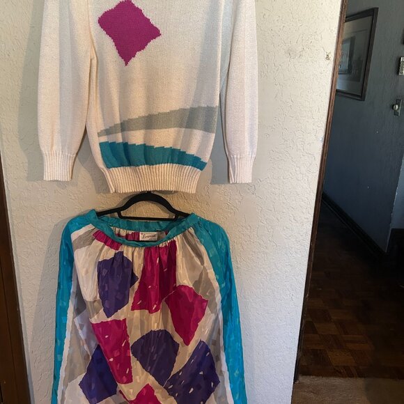 Evanna New York Sweater and Silk Skirt - Picture 2 of 11